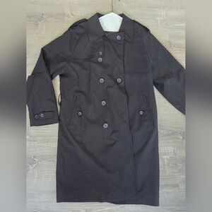 Michael Kors Men's Black Double-Breasted Trench Coat Sz 42L ...Like New